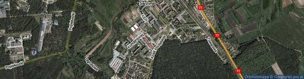 Zdjęcie satelitarne Tołpy Stanisława, prof. ul.